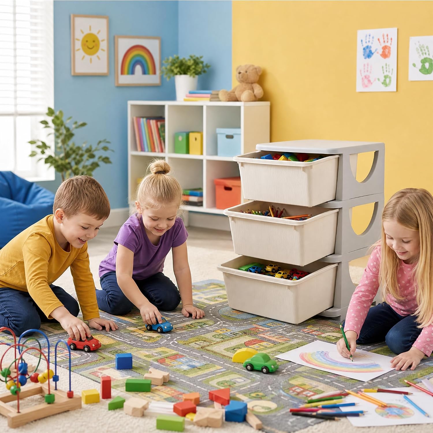 Kids Toys Drawers - Organisateur de rangement pour enfants à