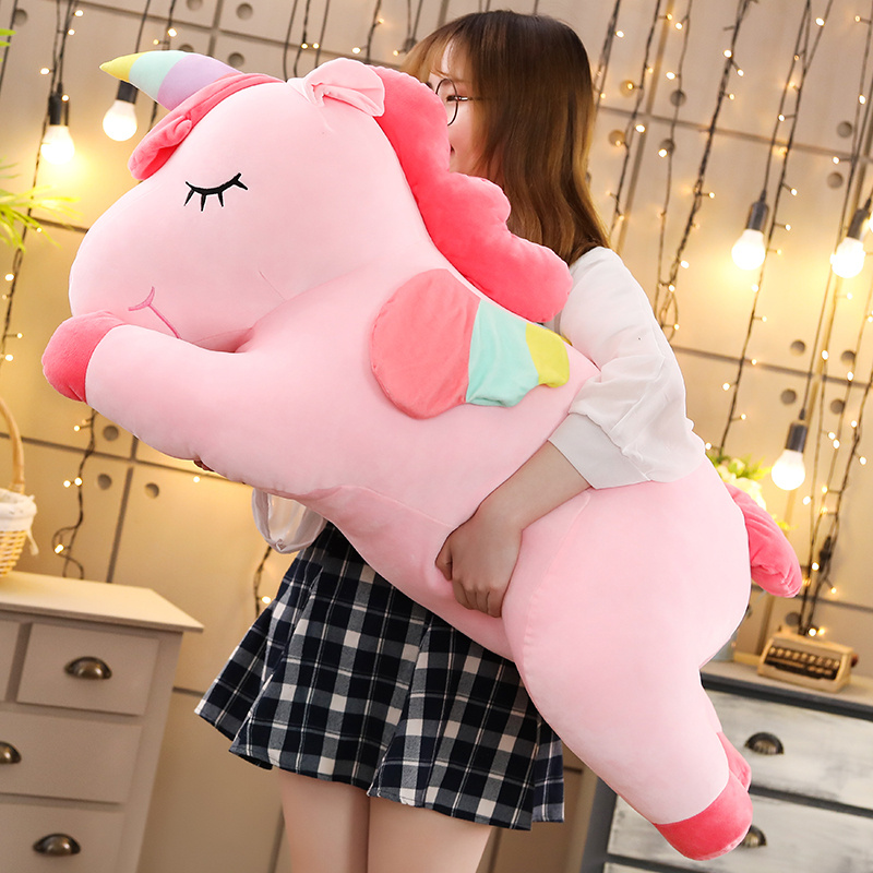 Unicorn Stuffed Toy - Jouets en peluche licorne géante Kawaii
