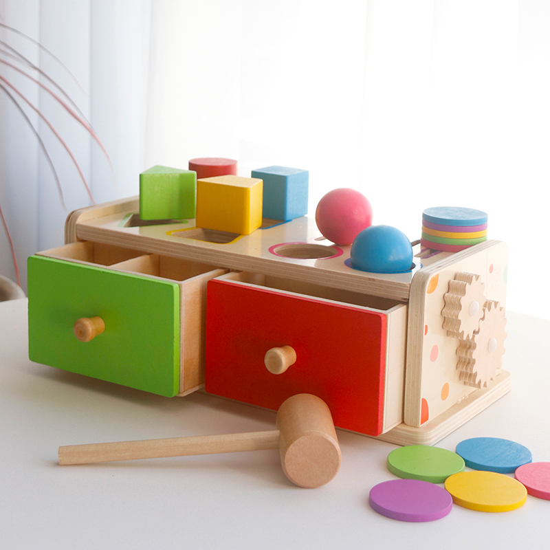 Kids Toys Drawers - Jouet Montessori en bois à empiler