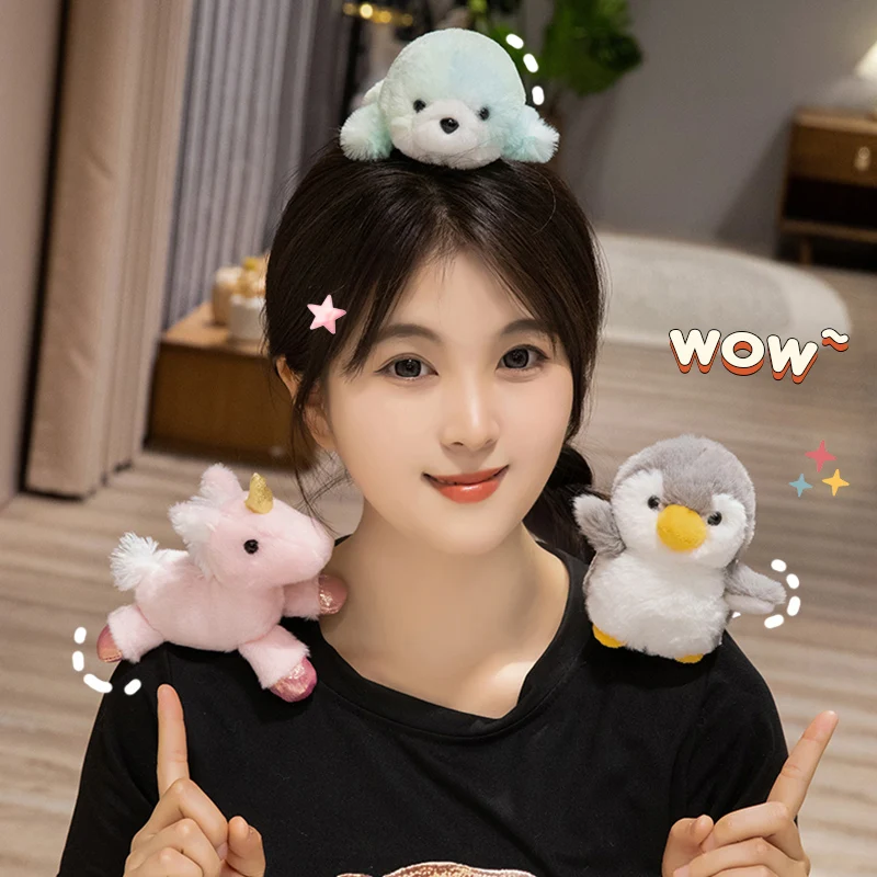 Unicorn Stuffed Toy - Divers animaux en peluche mignons, épaulettes,