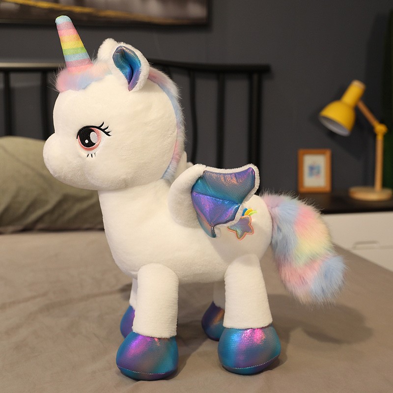 Unicorn Stuffed Toy - Jouet en peluche licorne Pegasus arc-en-ciel,