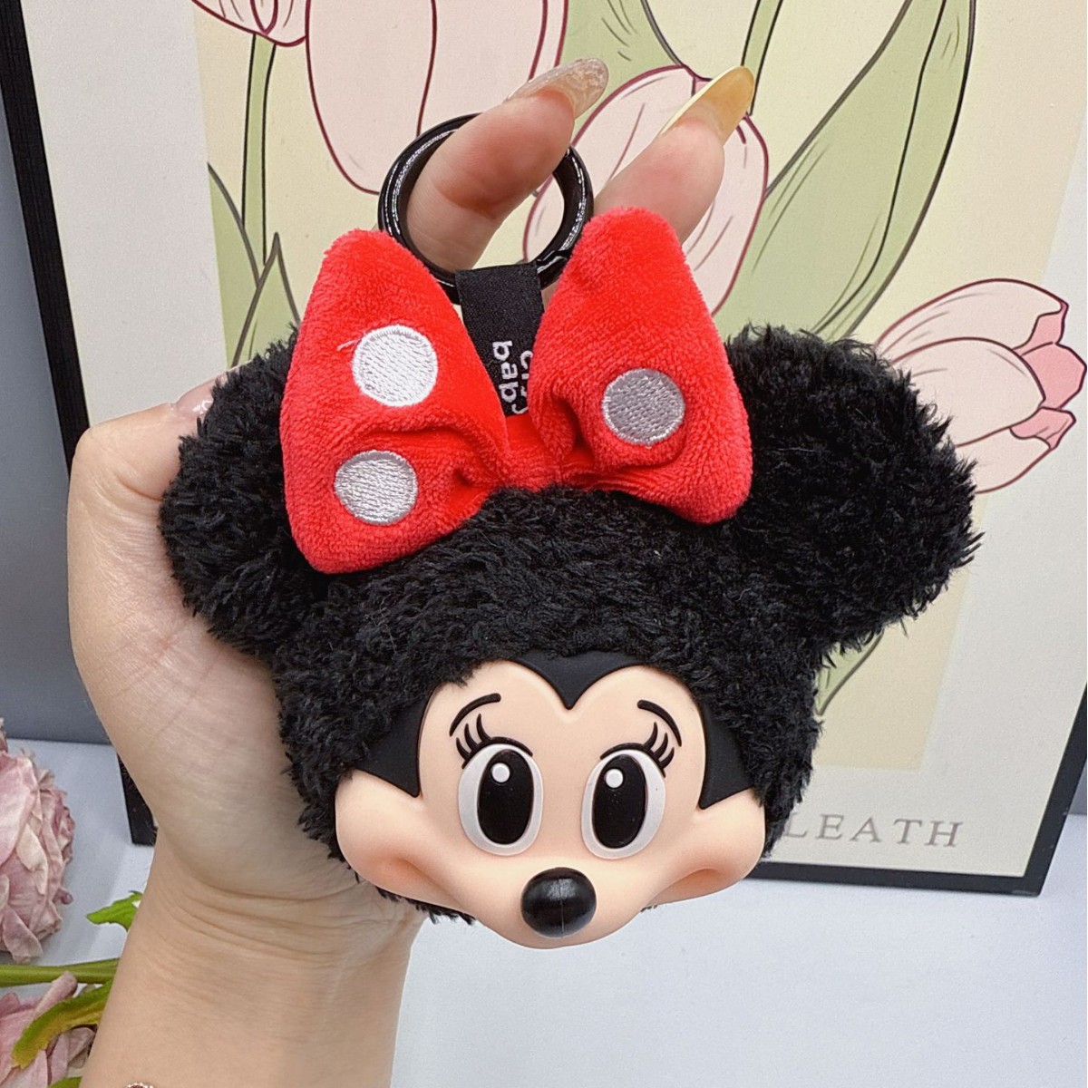 Kids Toys Young - Porte-clés poupée en peluche Mickey Minnie,