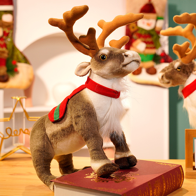 Best Kids Toys Xmas - Simulation de renne en peluche, cerf
