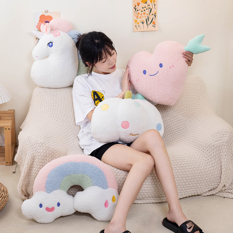 Oreiller en peluche doux en po - Unicorn Stuffed Toy avis et prix
