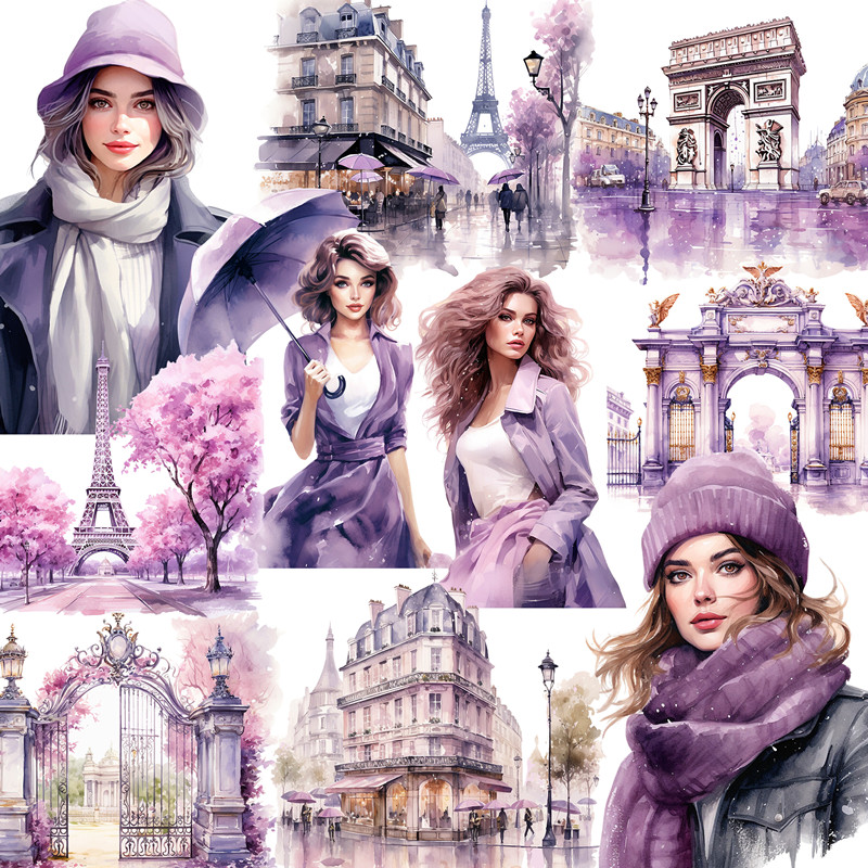 Autocollants Paris violets, ar - Kids Toys Paris avis et prix