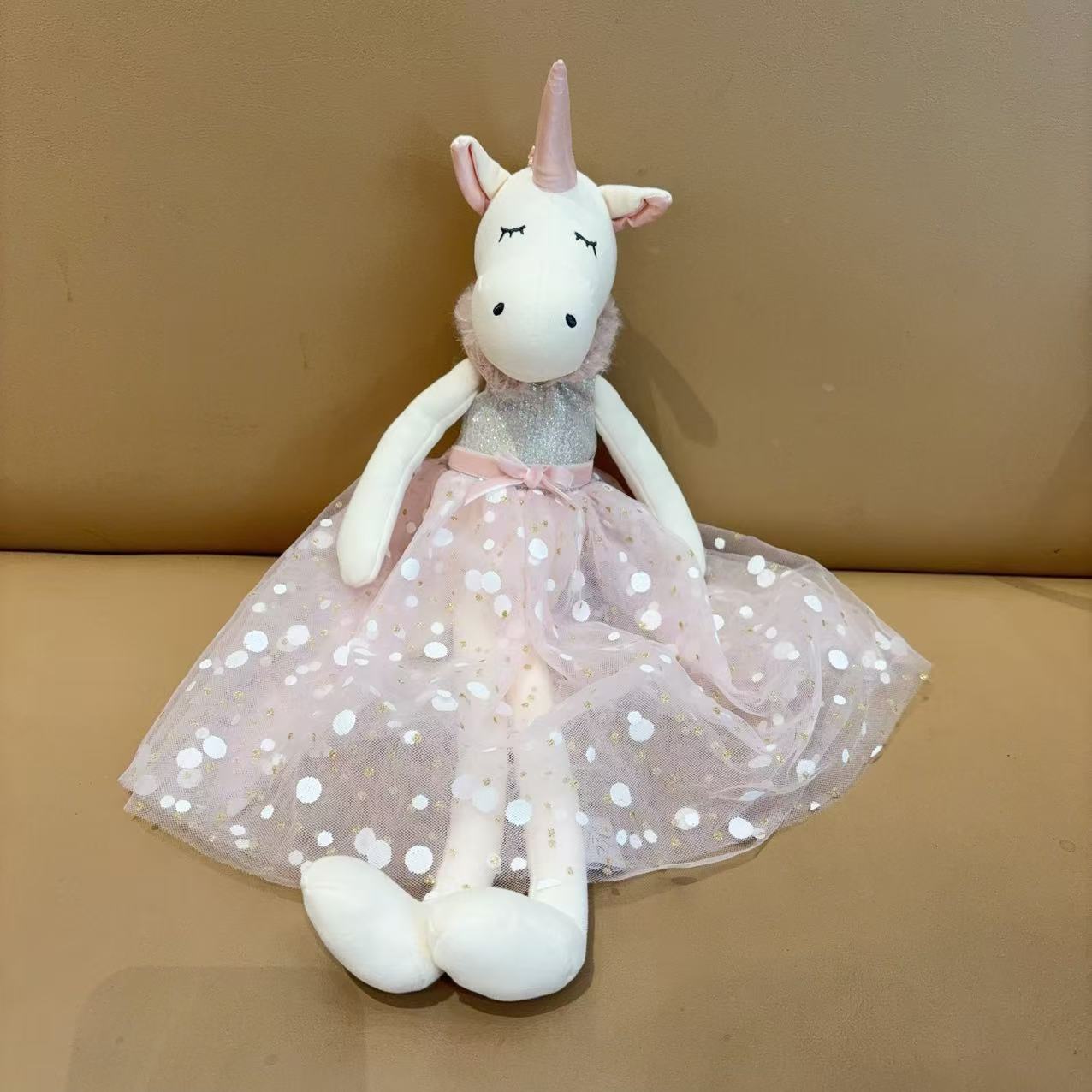 Peluche licorne rose de 38 cm, - Unicorn Stuffed Toy avis et prix