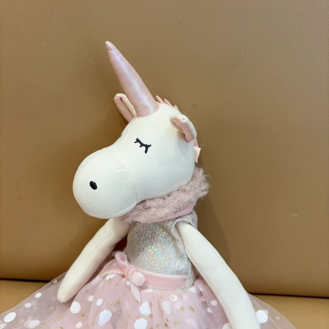 Peluche licorne rose de 38 cm, - Unicorn Stuffed Toy avis et prix
