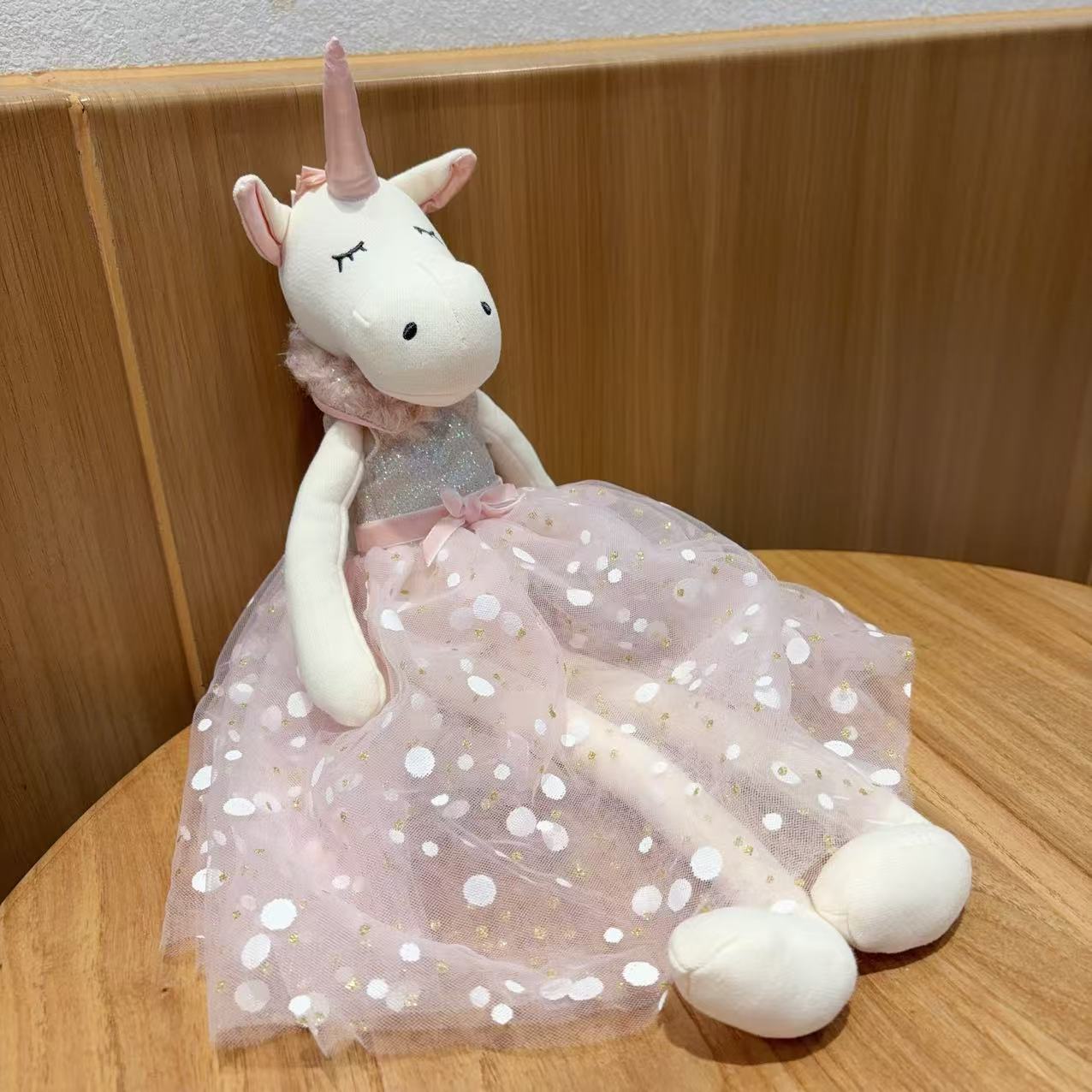 Peluche licorne rose de 38 cm, - Unicorn Stuffed Toy avis et prix