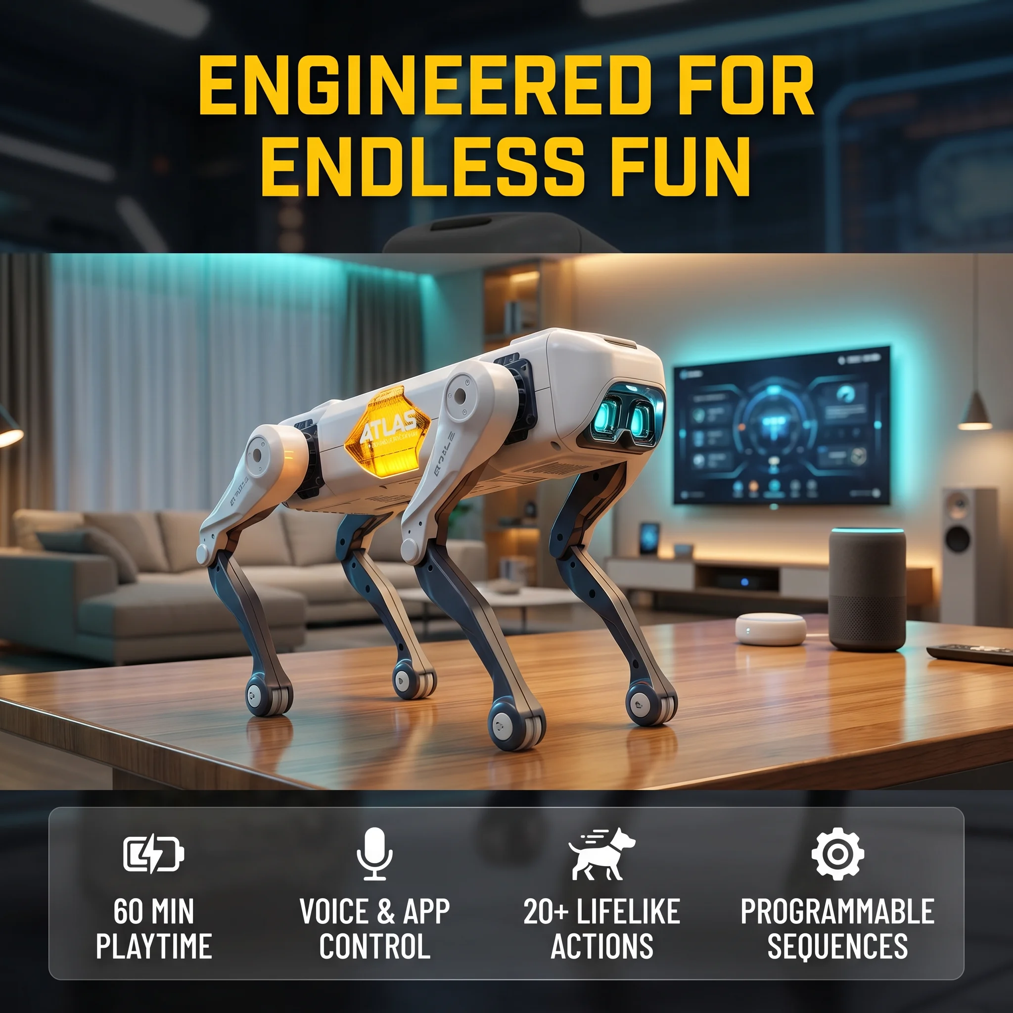 Robot chien intelligent IA, co - Kids Toys Young avis et prix